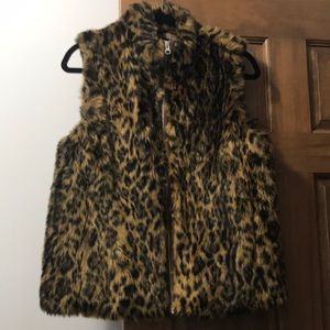 Jcrew leopard vest